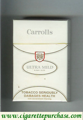 Carrolls Ultra Mild cigarettes king size